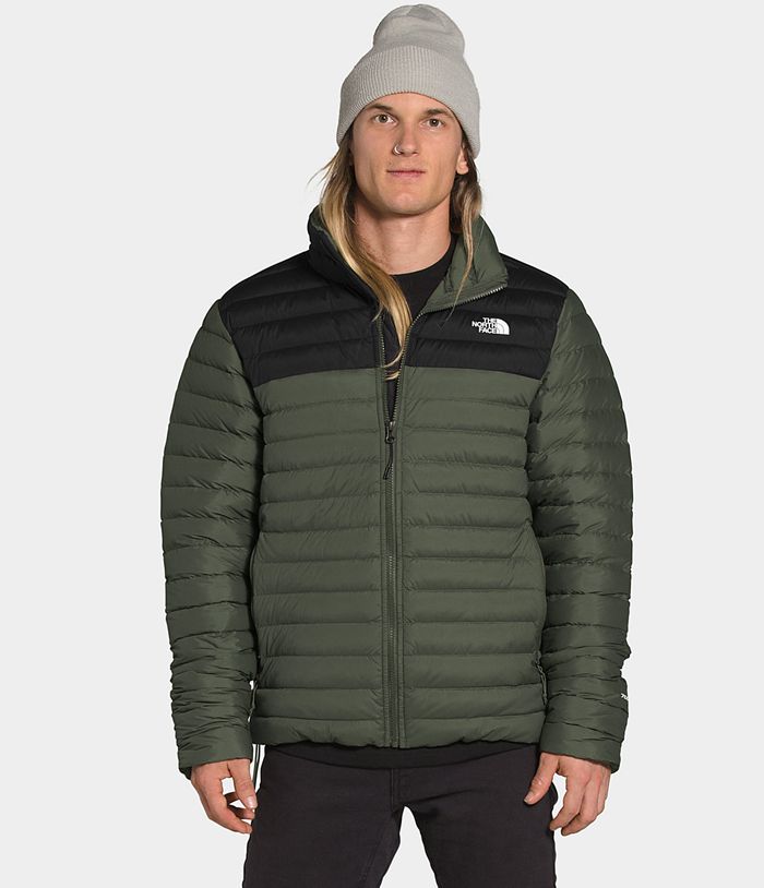 Plumifero The North Face Hombre Stretch - Colombia TAHMVD986 - Verde/Negras